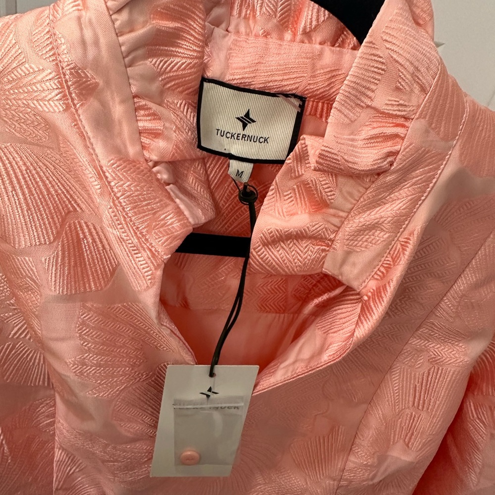 Tuckernuck Bellini Fil Coupe Palmerston Peach/Pink Dress Size Medium NWT - Picture 4 of 7